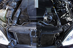 Verschmutzung (Verölen) des Motors